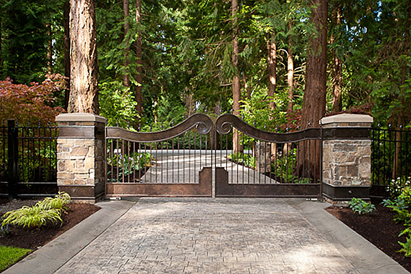 Residential Iron Swing Gate - Eastside Hunts Point