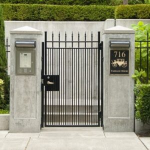 Twin Pedestrain Gates with Fencing