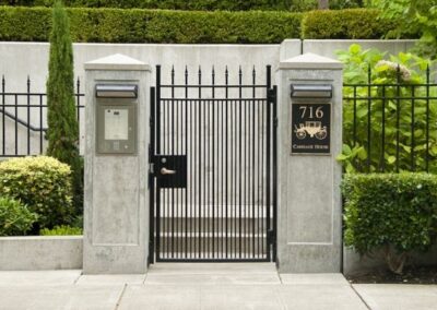 Twin Pedestrain Gates with Fencing