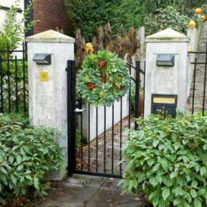 Pedestrian Gate with Spear Points