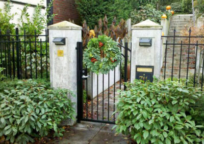 Pedestrian Gate with Spear Points