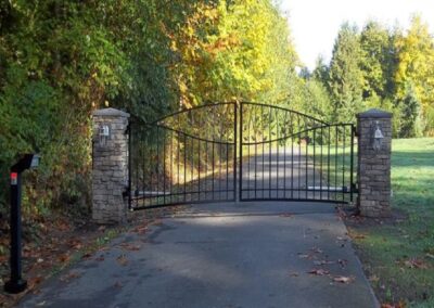 Custom Iron Leaf Gate