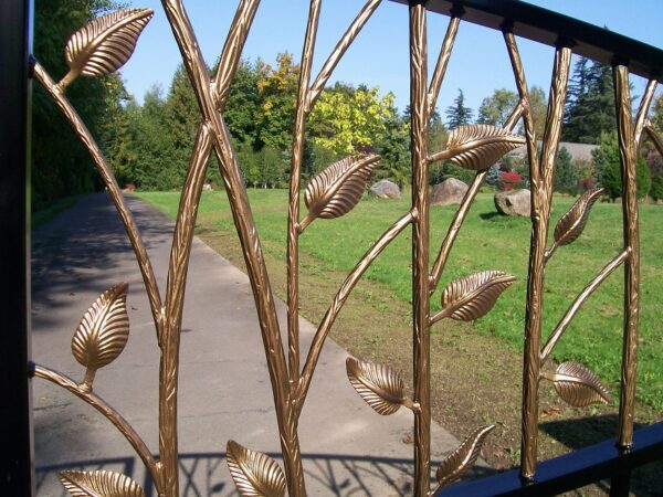 Custom Iron Leaf Gate - Image 2