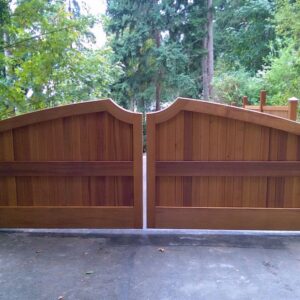 Wooden privacy-security Gate