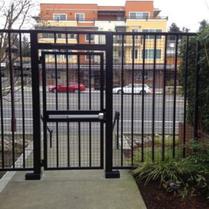 Push to Exit Ped Gate