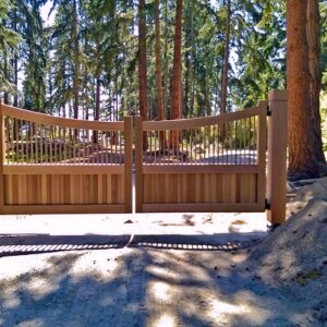 Wood Double Swing Gate