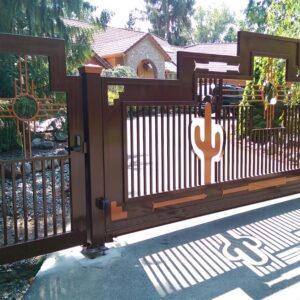 Desert Styled Cantilever Gate