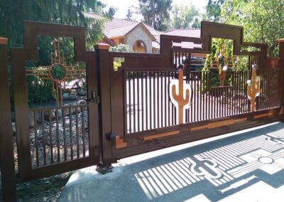 Desert Styled Cantilever Gate