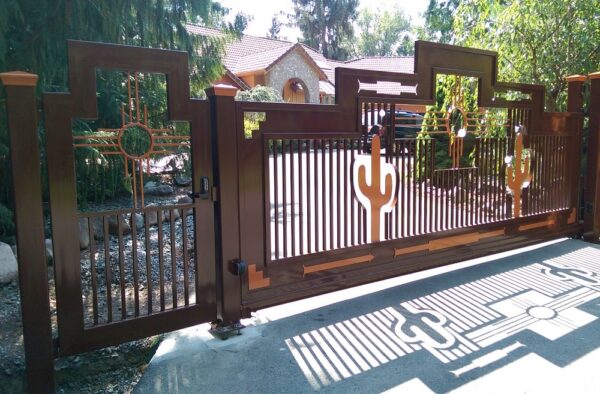 Desert Styled Cantilever Gate