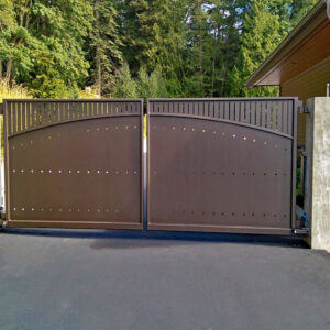 Privacy-Security Swing Gate with Steel Plates