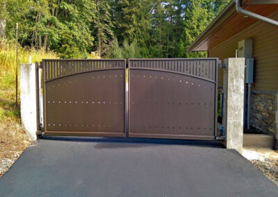 Privacy-Security Swing Gate with Steel Plates