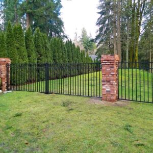 Custom Iron Backyard Fence