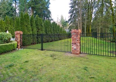 Custom Iron Backyard Fence