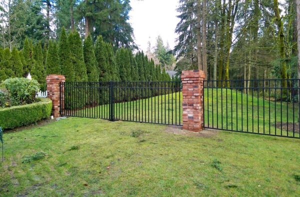 Custom Iron Backyard Fence