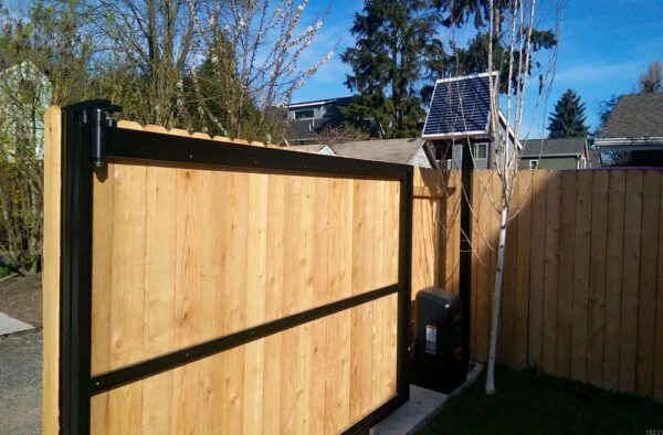 Solar-Powered Tandem Wood Gate - Image 4