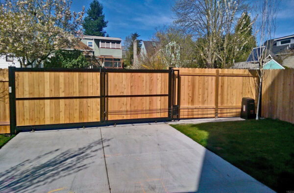Solar-Powered Tandem Wood Gate - Image 3