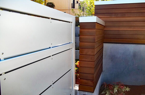 Sliding Privacy-Security Gate with Metal Infill - Image 3