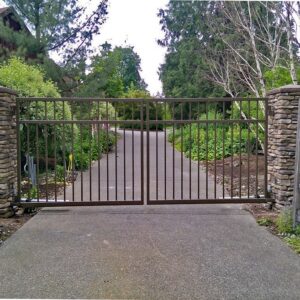 Double Swing Gate with Telephone Entry