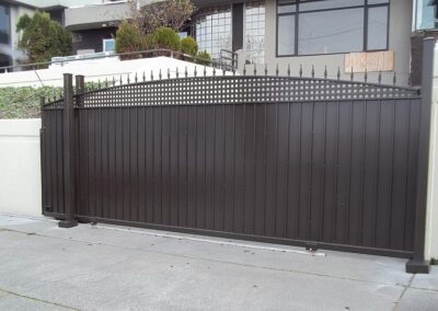 Iron Panel Arched Gate