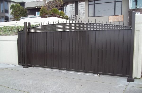 Iron Panel Arched Gate
