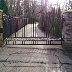 Single Swing Gate with Magnetic Lock