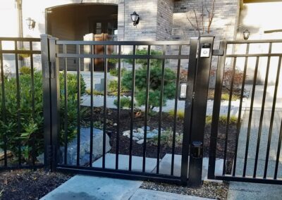 Pedestrian Gate with Keypad