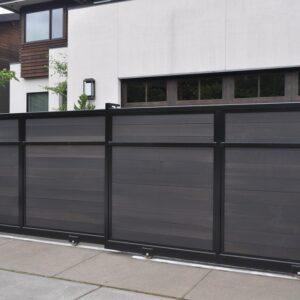 Dark Wood Slide Gate