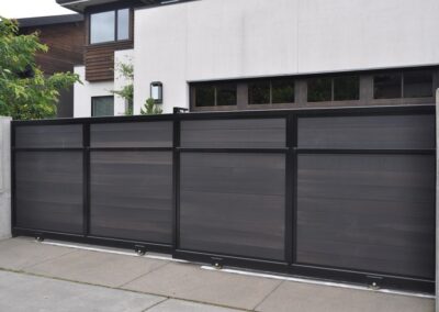 Dark Wood Slide Gate