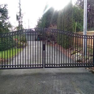 Double Swing Gate with Magnetic Lock