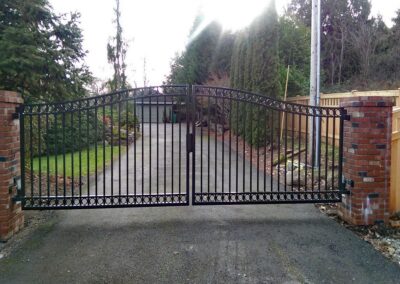 Double Swing Gate with Magnetic Lock