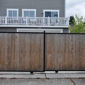 Double Slide Wood Gate