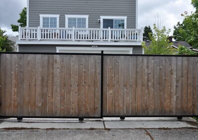 Double Slide Wood Gate