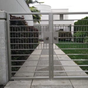 Silver Pedestrian Gate