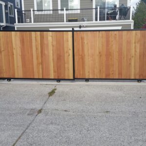 Tandem Wood Slide Gate