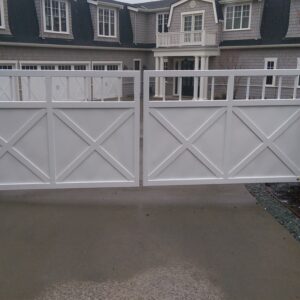 Solid White Gate