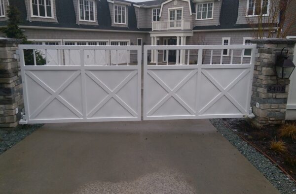 Solid White Gate