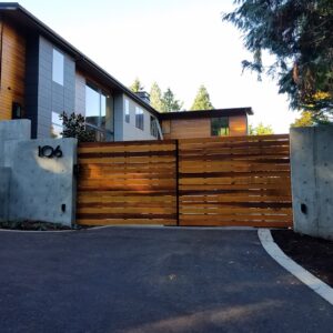 Multi-Colored Cedar Gate
