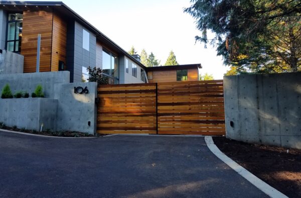 Multi-Colored Cedar Gate