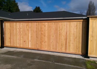 Solid Cedar Gate