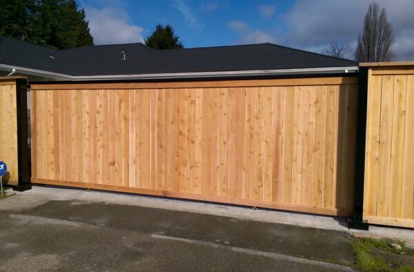 Solid Cedar Gate
