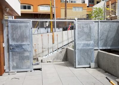 Silver Pedestrian Gate