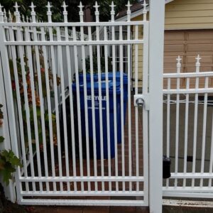White Ped Gate
