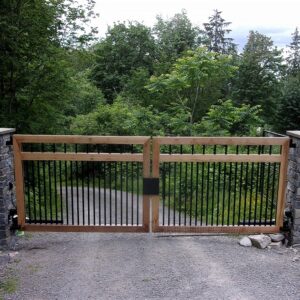 Half Wood Half Iron Gate