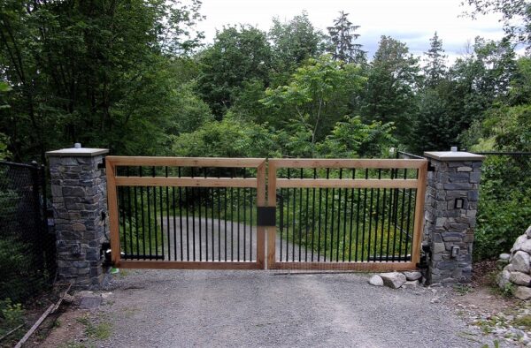 Half Wood Half Iron Gate