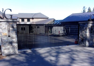 Angled-Panel Gate