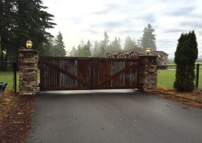 Industrial Double Swing Gate