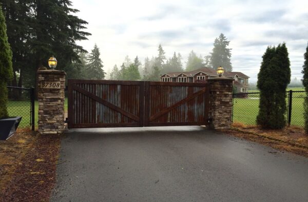 Industrial Double Swing Gate