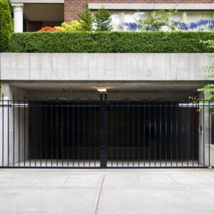 Double Swinging Gate with Spear Points