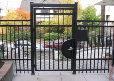 Iron Pedestrian Gate with mesh