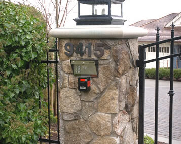 Column Mounted Telephone Entry System